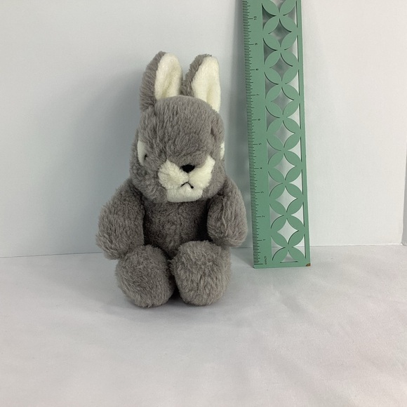 Unbranded Gray Plush Bunny Rabbit Toy Easter Holiday Grey Stuffed Animal - Picture 7 of 8